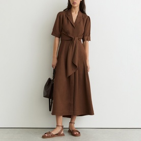Tessera Belted Shirt Dress