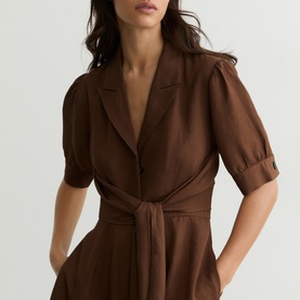 Tessera Belted Shirt Dress