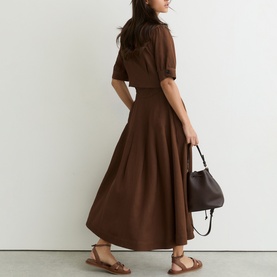 Tessera Belted Shirt Dress