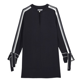 Tammy Tipped Tie-Cuff Shift Dress