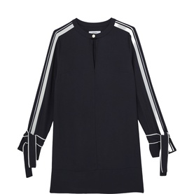Tammy Tipped Tie-Cuff Shift Dress