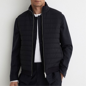 Newford Quilted Knitted Gilet