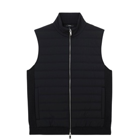 Newford Quilted Knitted Gilet