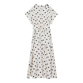 Sawyer Polka Dot Belted Flared Dress