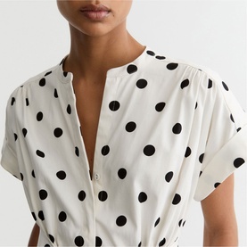 Sawyer Polka Dot Belted Flared Dress