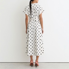 Sawyer Polka Dot Belted Flared Dress