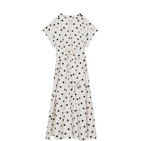 Sawyer Polka Dot Belted Flared Dress