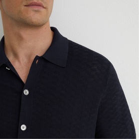 Phoenix Textured-Knit Shirt