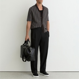 Drake Wavy Striped Knitted Casual Shirt