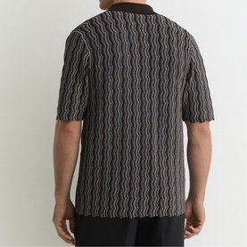Drake Wavy Striped Knitted Casual Shirt