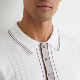 Rothwell Tipped Knit Polo Shirt