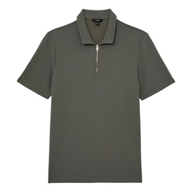 Forno Textured Zip Polo Shirt