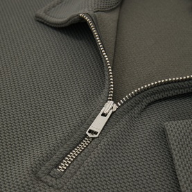 Forno Textured Zip Polo Shirt