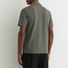 Forno Textured Zip Polo Shirt