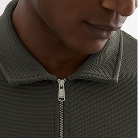 Forno Textured Zip Polo Shirt