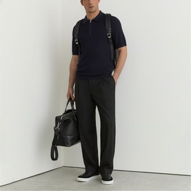 Estate Half-Zip Knitted Polo Shirt