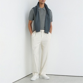 Estate Textured Zip Polo Shirt