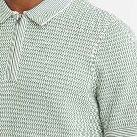 Brink Half-Zip Knitted Polo Shirt