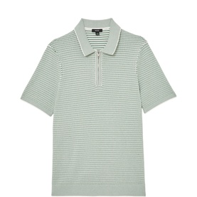 Brink Half-Zip Knitted Polo Shirt