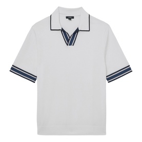Poole Tipped Knit Polo Shirt
