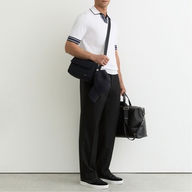 Poole Tipped Knit Polo Shirt