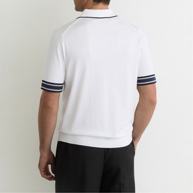 Poole Tipped Knit Polo Shirt