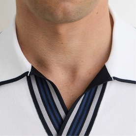 Poole Tipped Knit Polo Shirt
