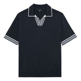 Poole Tipped Knit Polo Shirt