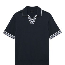 Poole Tipped Knit Polo Shirt