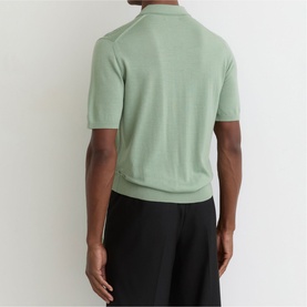 Duchie Open Collar Knitted Polo Shirt