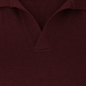 Duchie Merino Wool Open-Collar Polo Shirt