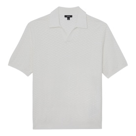 Sol Textured-Knit Polo Shirt
