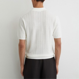 Sol Textured-Knit Polo Shirt