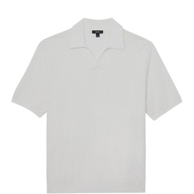 Sol Textured-Knit Polo Shirt