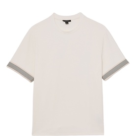 Aries Textured Striped Cuff T-Shirt