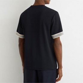 Aries Textured Striped Cuff T-Shirt