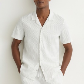 Aleo Textured Wave Casual Shirt