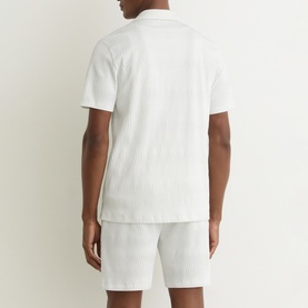 Aleo Textured Wave Casual Shirt