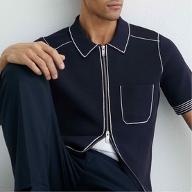 Blake Zip Knitted Casual Shirt