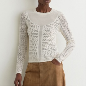 Bella Pointelle Knitted Top