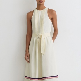 Sara Stripe-Detail Dress
