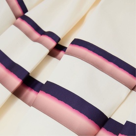 Rian Stripe-Detail Belted Skirt