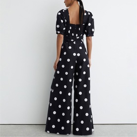 Brook Polka-Dot Wide Leg Jumpsuit