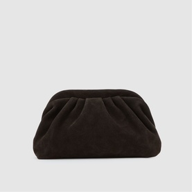 Mia Suede Pouch Clutch