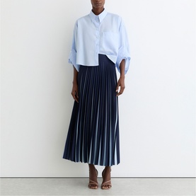 Serena Contrast Pleated Skirt