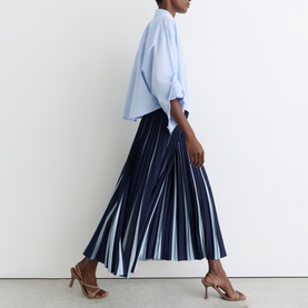 Serena Contrast Pleated Skirt