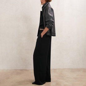 Sonnie Stripe Detail Wide-Leg Trousers