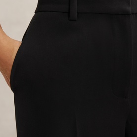 Margeaux Tailored Mid-Rise Wide Leg Trousers