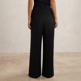 Margeaux Tailored Mid-Rise Wide Leg Trousers