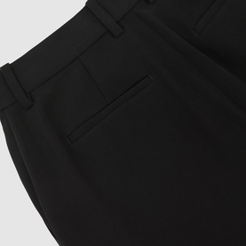 Margeaux Tailored Mid-Rise Wide Leg Trousers